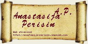 Anastasija Perišin vizit kartica